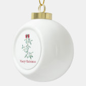 Mistletoe Keramische Bal Ornament (Rechts)