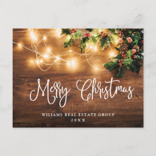 Mistletoe kerstfeestdag bedrijfsmatige groet briefkaart