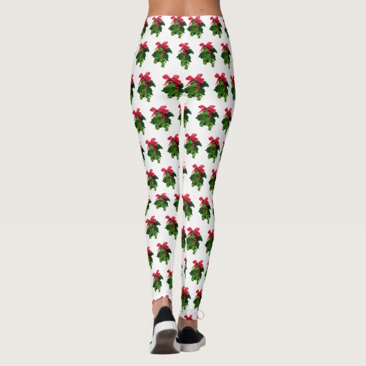 Mistletoe-kerstLeggings Leggings (Achterkant)