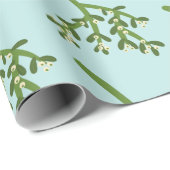 Mistletoe Kerstmis Cadeaupapier (Rol Hoek)