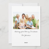 Mistletoe Kerstmis Feestdagenkaart (Achterkant)