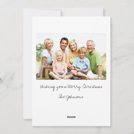 Mistletoe Kerstmis Feestdagenkaart (Achterkant)