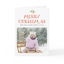 Mistletoe Kerstmis fotokaarten