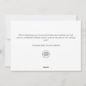 Mistletoe Kerstmis Rustic Corporate Greeting Feestdagenkaart (Achterkant)