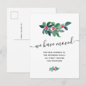 Mistletoe Kerstmis winter bewegende aankondiging (Voorkant / Achterkant)