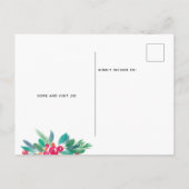 Mistletoe Kerstmis winter bewegende aankondiging (Achterkant)