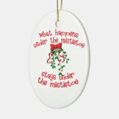 Mistletoe-kerstversiering Keramisch Ornament (Links)