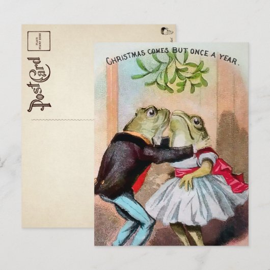 Mistletoe KikkerstBriefkaart Briefkaart (Voorkant / Achterkant)