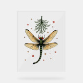 Mistletoe Kiss Dragonfly Acryl Bord (Voorkant)