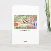 Mistletoe Kiss Feestdagen Kaart (Achterkant)