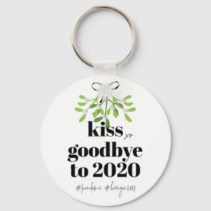 Mistletoe Kiss Goodbye to 2020 Do-Over Funny Humor Sleutelhanger