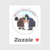 Mistletoe Kiss Kerstmis Sticker (Vel)