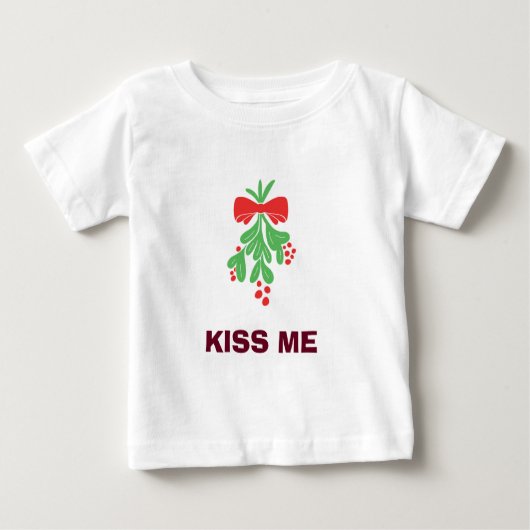 MISTLETOE/KISS ME T-SHIRT (Voorkant)