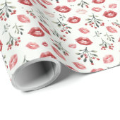Mistletoe Kisses Cadeaupapier (Rol Hoek)