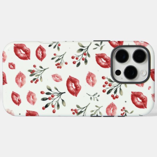 Mistletoe Kisses Case-Mate iPhone Case (Achterkant (horizontaal))