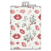 Mistletoe Kisses Heupfles (Achterkant)