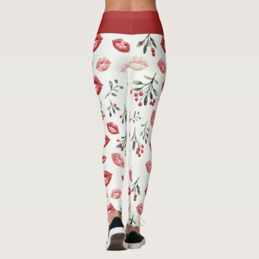 Mistletoe Kisses Leggings (Achterkant)