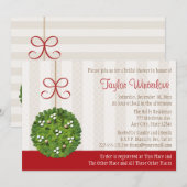 Mistletoe Kissing Ball Vrijgezellenfeest Kaart (Voorkant / Achterkant)