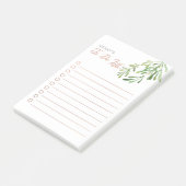 Mistletoe & Koper Gepersonaliseerde Takenlijst Post-it® Notes (Schuin)