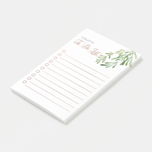 Mistletoe & koper, speciaal aangepast voor lijst post-it® notes (Schuin)