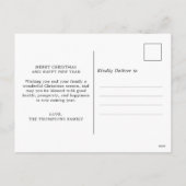 Mistletoe Krans Kerstmis Feestdagenkaart (Achterkant)