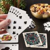 Mistletoe Krans Kerstmis Poker Kaarten (Insitu)