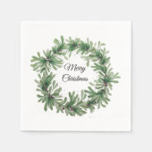 Mistletoe Krans Servet (Voorkant)