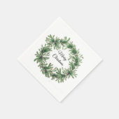 Mistletoe Krans Servet (Hoek)