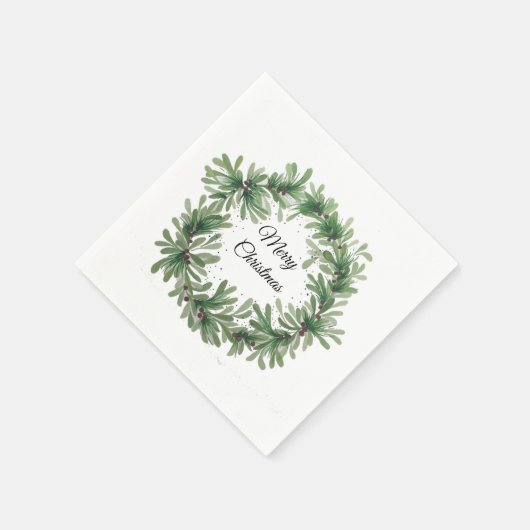 Mistletoe Krans Servet (Hoek)