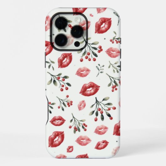 Mistletoe Kusjes iPhone Hoesje (Achterkant)
