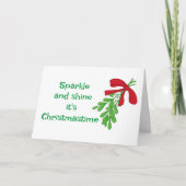 **MISTLETOE** LAAT DE WERELD DRAAIEN KAART (Voorkant)