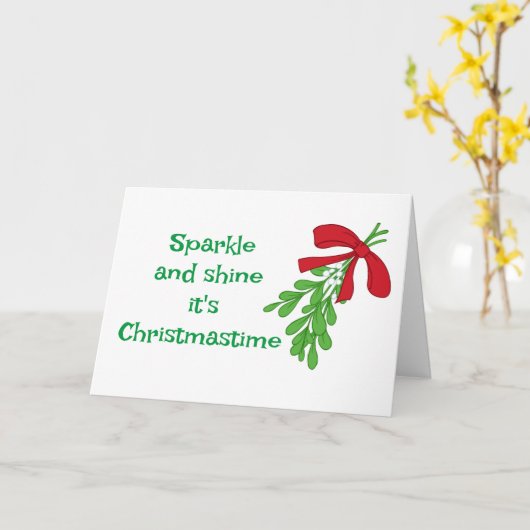 **MISTLETOE** LAAT DE WERELD RONDDRAAIEN KAART (Gele Bloem)