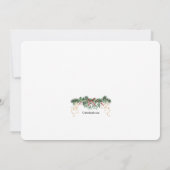 Mistletoe Lijst Holiday Uitnodiging (Achterkant)