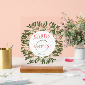 Mistletoe Lijst Script Trouwkaarten en geschenken Acryl Bord (Huwelijk)