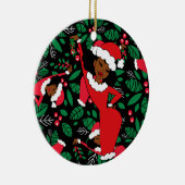 Mistletoe Love Keramisch Ornament (Rechts)