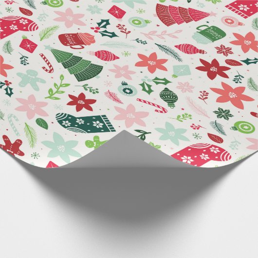 Mistletoe Magic Christmas Wrapping Paper Cadeaupapier (Hoek)