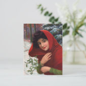Mistletoe Maiden Briefkaart (Staand voorkant)