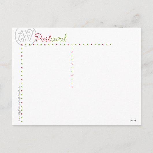 Mistletoe Maiden Briefkaart (Achterkant)