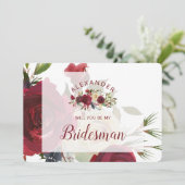 Mistletoe Manor be My Bridesman proposal Kaart (Staand voorkant)
