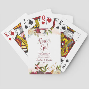 Mistletoe Manor Bloemenmeisje citaat Gepersonalise Pokerkaarten