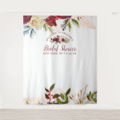 Mistletoe Manor Bruidsfeest Foto Prop Achtergrond Wandkleed (Voorkant)