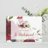 Mistletoe Manor Chic be My Jr. Bridesmaid Voorstel (Staand voorkant)