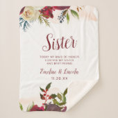 Mistletoe Manor Chic Naar de Zuster Hartelijk Cita Sherpa Deken (Voorkant)