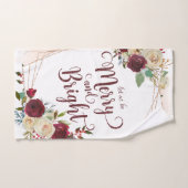 Mistletoe Manor Floral Laat ons vrolijk en helder Bad Handdoek (Handdoek)