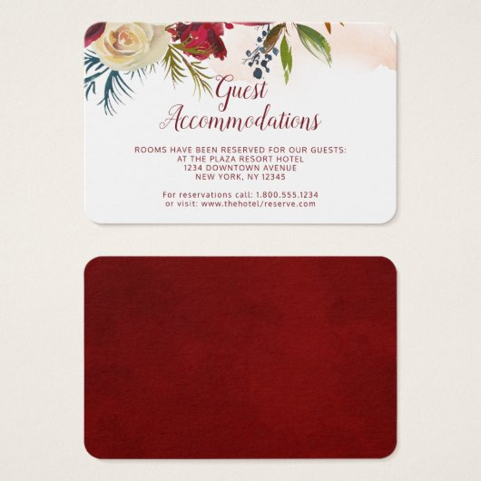 Mistletoe Manor Guest Accommodaties Plaats Kaart (Voorkant /achterkant)