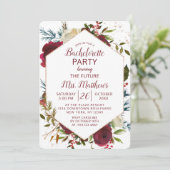 Mistletoe Manor Hexagon Lijst vrijgezellenfeest Kaart (Staand voorkant)