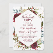 Mistletoe Manor Hexagon Lijst vrijgezellenfeest Kaart (Voorkant)