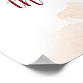 Mistletoe Manor Kaarten & Gifts Wedding Table Sign Poster (Hoek)