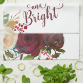 Mistletoe Manor Kerstmis Vrolijk en helder vakanti Theedoek (Gevouwen)