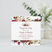 Mistletoe Manor Laten we verlovingsfeest vieren Kaart (Staand voorkant)